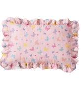 Miss Adola butterfly pillowcase with ruffles is soft and breathable for toddlers.