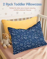Miss Adola Ginger Yellow pillowcase—cute print for nursery decor.