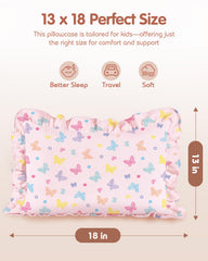 Miss Adola muslin pillowcase feels soft and breathable for delicate skin.