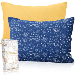 Miss Adola Star Lines pillowcase—soft cotton for gentle baby skin.