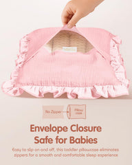 Miss Adola envelope closure design keeps pillow safe from scratches