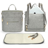 miss fong diaper bag backpack design concept for easy on-the-go organization.