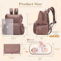 Miss Fong diaper bag backpack stroller buckles attach securely to most strollers