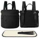 miss fong neoprene diaper bag front view, roomy design for quick access to essentials
