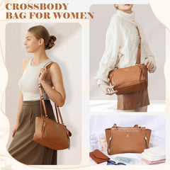 Miss Fong crossbody interior pockets highlight organized storage for diapering items.