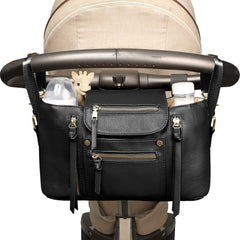 Miss Fong universal stroller organizer front view for organized outings