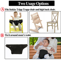 MISSEIAR baby harness seat chair-strap-setup fits dining chairs for quick meals.