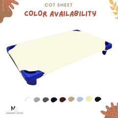 22x52 cot sheet fit on daycare bed—toddler-friendly size from Mississippi Cotton