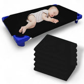Mississippi Cotton cot sheet with corner elastic for secure daycare fits