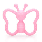 MISSLILI butterfly-design teether soothing gums during teething sessions