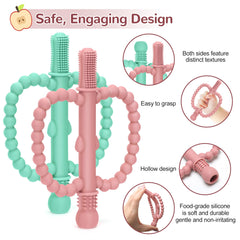 MISSLILI anti-choking design keeps little mouths safe during chewing sessions