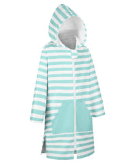 MissShorthair kids hooded towel poncho soft material closeup for gentle skin comfort.