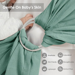 MISSWISDOM compact portable ring sling fits neatly in a bag.