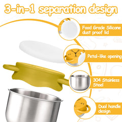 Mity Rain dual handles provide easy grip for independent feeding
