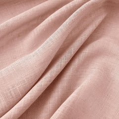 MIULEE blush pink linen curtains back tab rod-pocket design for flexible hanging