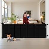 Miumoon 150inch retractable gate mesh close-up showing baby-safe fabric
