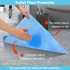 Miumoon Upgraded 25-Pack U-shaped mat trims to fit toilets for customizable protection.