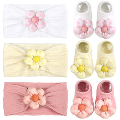 MIUXUESO baby girls headbands pink three-pack for coordinated outfits