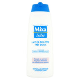 Mixa Bébé Lait de Toilette bottle close-up for gentle daily skin nourishment