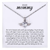 MixJOY Mama of an Angel Necklace gift box image with card for remembrance