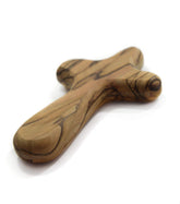 MIZZE palm-size olive wood cross held for prayer and calm focus