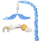 Mkcxcol Crib Mobile airplane clouds soothes with gentle visual cues for bedtime