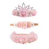 mligril baby floral headbands 3pcs set for easy styling and gifting