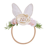 mligril baby girl floral headband pink shown for everyday wear and photo-ready charm