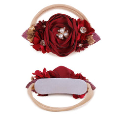 mligril back cotton pad headband—soft backing prevents marks on baby skin.