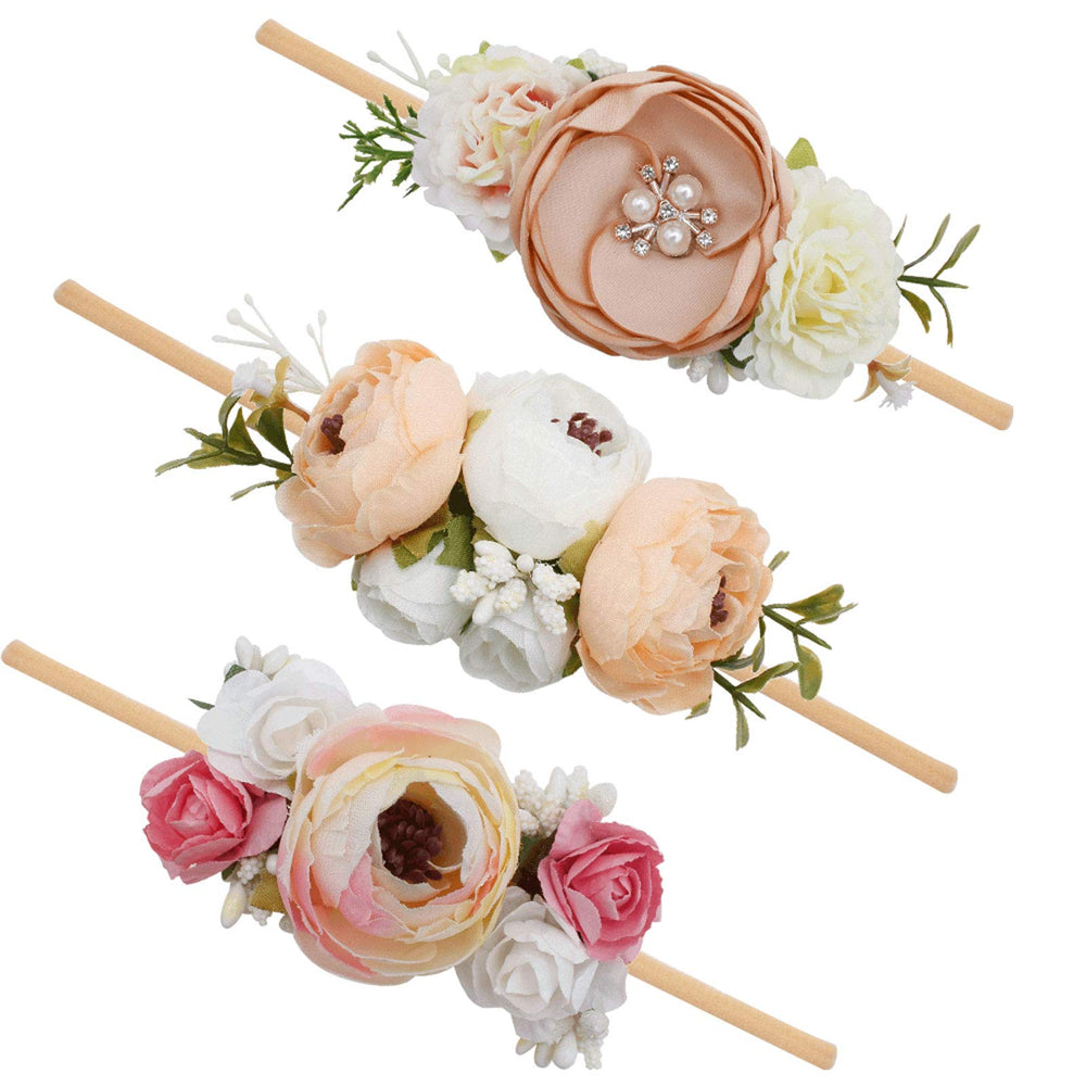 mligril floral headband collection 1: soft baby crown for photoshoots and everyday wear