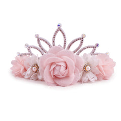 mligril flower crown headbands with back cotton pad for gentle all-day wear