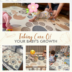 Mloong baby play mat folded for compact storage and easy portability.