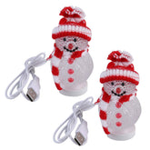 Mobestech snowman lights pack 2pcs bright festive glow for desks and shelves.