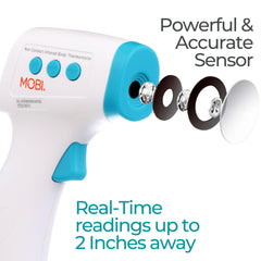 MOBI touchless thermometer at distance for safe screening