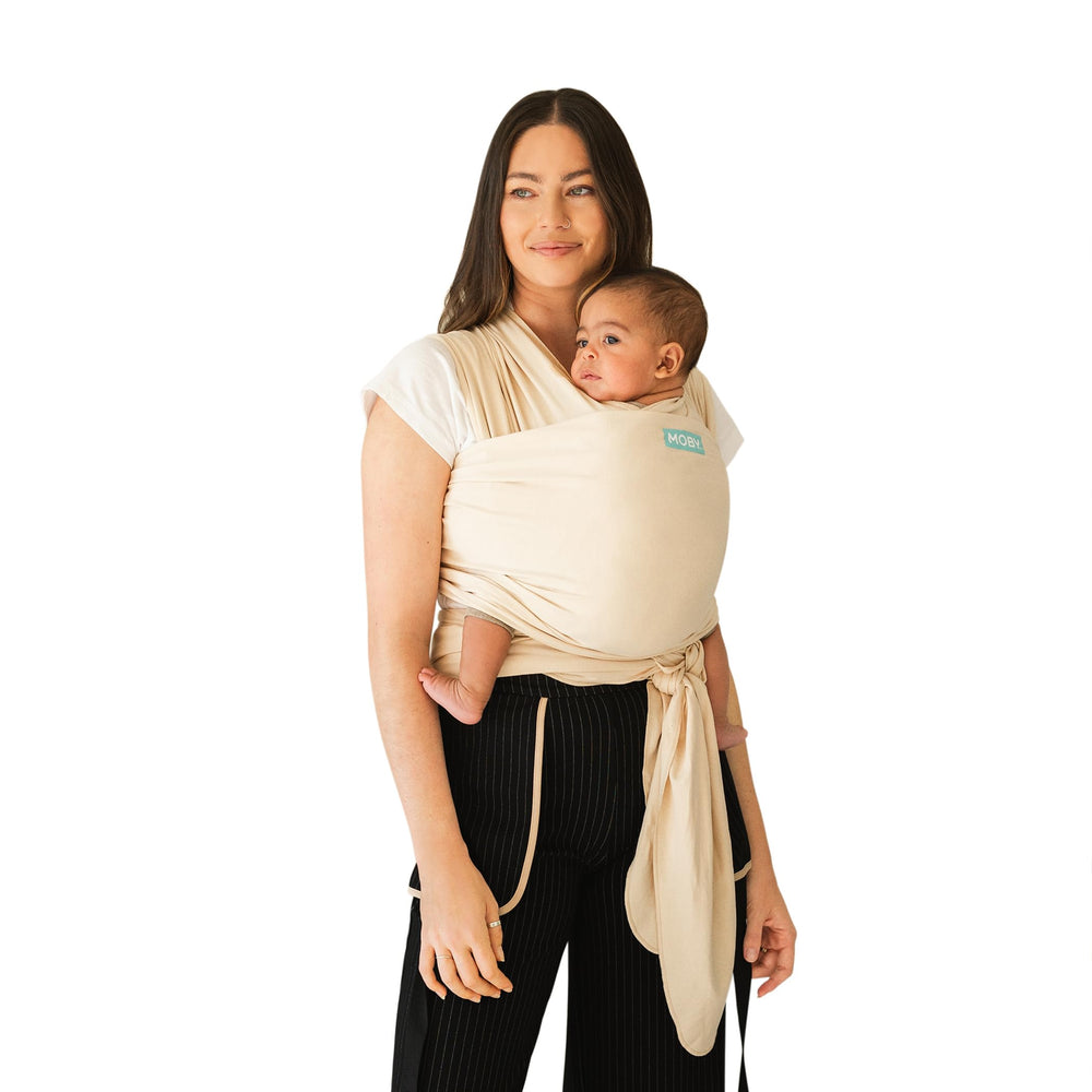 Moby Baby Wrap Sand Dollar close-up fabric texture for soft support