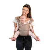 Moby Duet inward narrow position provides snug support for small infants.