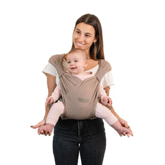 Moby Duet inward narrow position provides snug support for small infants.