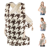 Mockpose baby carrier seat position shows ergonomic support for hip and spine comfort