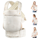 MOCKPOSE Baby Carrier worn by caregiver for comfortable hands-free bonding with baby.