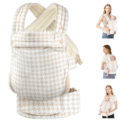 MOCKPOSE Baby Carrier worn by caregiver for comfortable hands-free bonding with baby.