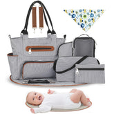 Moclever diaper bag tote opening view for quick access on the go