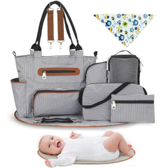 Moclever diaper bag tote opening view for quick access on the go