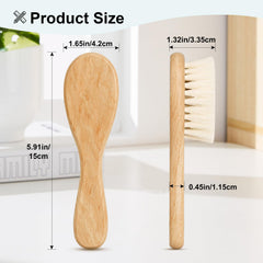 Mocokkiti wood bristle brush with natural materials for comfortable brushing