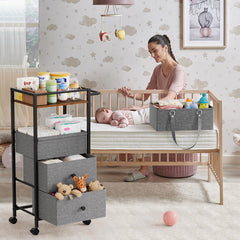 Modanais diaper caddy removable for quick trips with baby essentials.