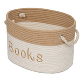Modern Designs Pro rope storage basket with embroidery, ideal for nursery organization and toy storage.