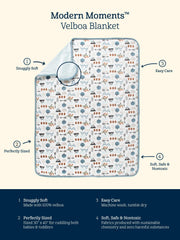 Modern Moments by Gerber cozy-soft blanket folded for baby cuddle and travel
