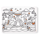 MODERN-TWIST Mark-Mat 10x14 placemat doodle surface for mess-free coloring