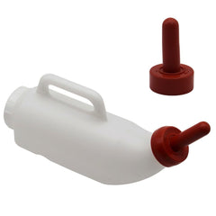 MODUODUO calves nursing bottle with handle enables easy feeding on the move.