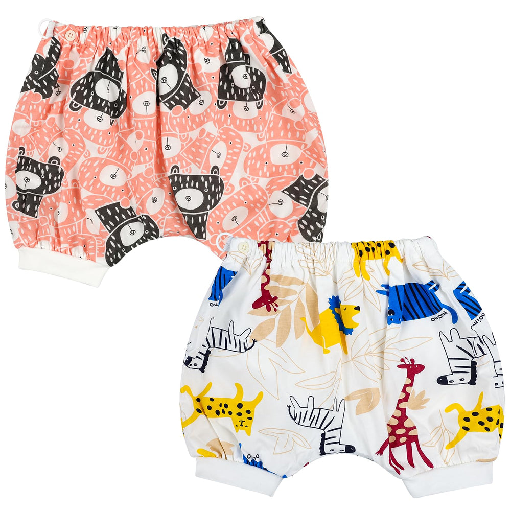 MOEMOE BABY leakproof bedwetting diaper pants pink pack flatlay for night protection