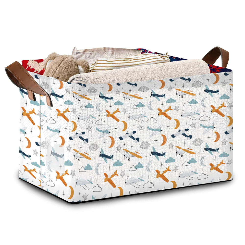 Mogifedc aviation storage basket large showing size and capacity for toys and books